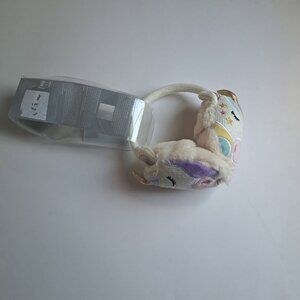 Aroma Home Click & Heat Cozy Ears Adjustable Multi Colored Unicorn Earmuffs NEW